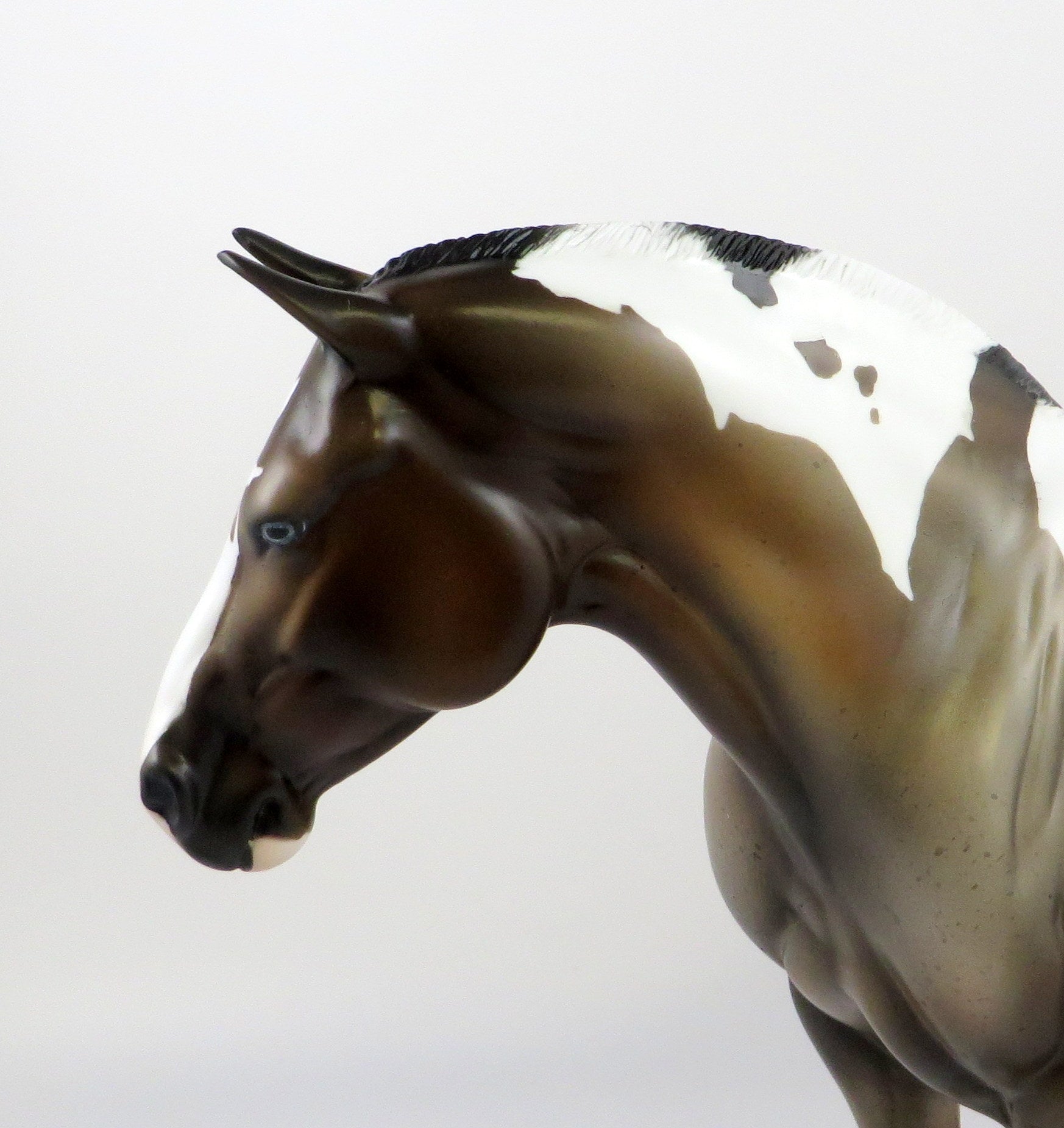 PRINCE HARRY-LE-10 ROAN TOBIANO HEAVY DRAFT MODEL HORSE EQ 19