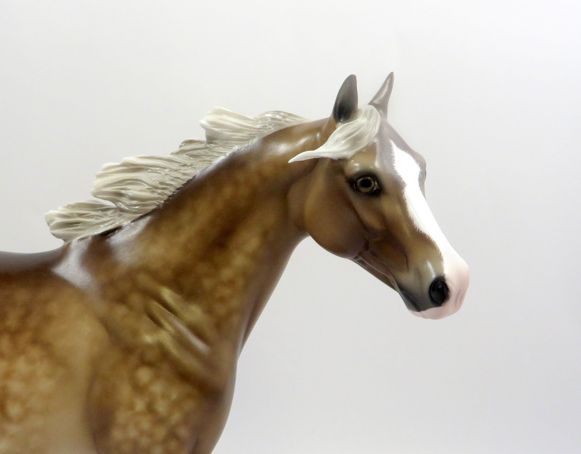 PUMPED UP-OOAK DAPPLE CHESTNUT ISH MODEL HORSE EQ 2019