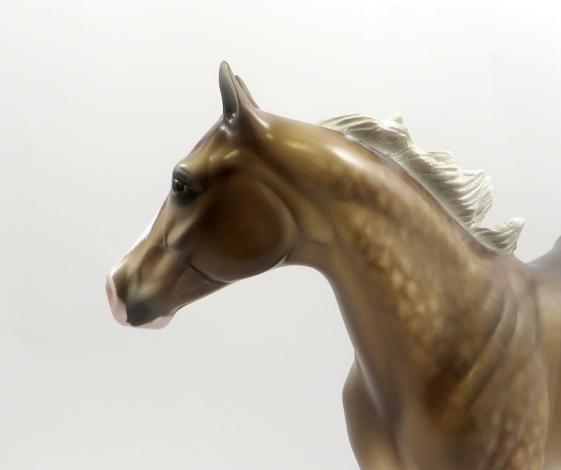 PUMPED UP-OOAK DAPPLE CHESTNUT ISH MODEL HORSE EQ 2019