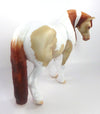 PUNT-LE-15 CHAMPAGNE TOBIANO HEACY DRAFT MARE MODEL HORSE SB20