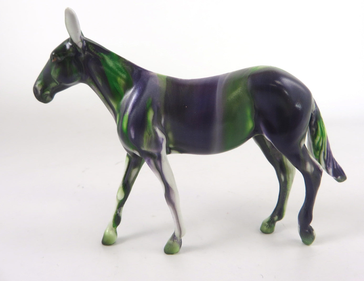 PURPLE PICKLE - OOAK PURPLE &amp; GREEN MULE CHIP DECORATOR BY KAYLA WESSE WHS19