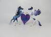 SWEET HEARTS- OOAK  DOUBLE REARING PEGACHIPS HEART VALENTINE DECORATOR SB19