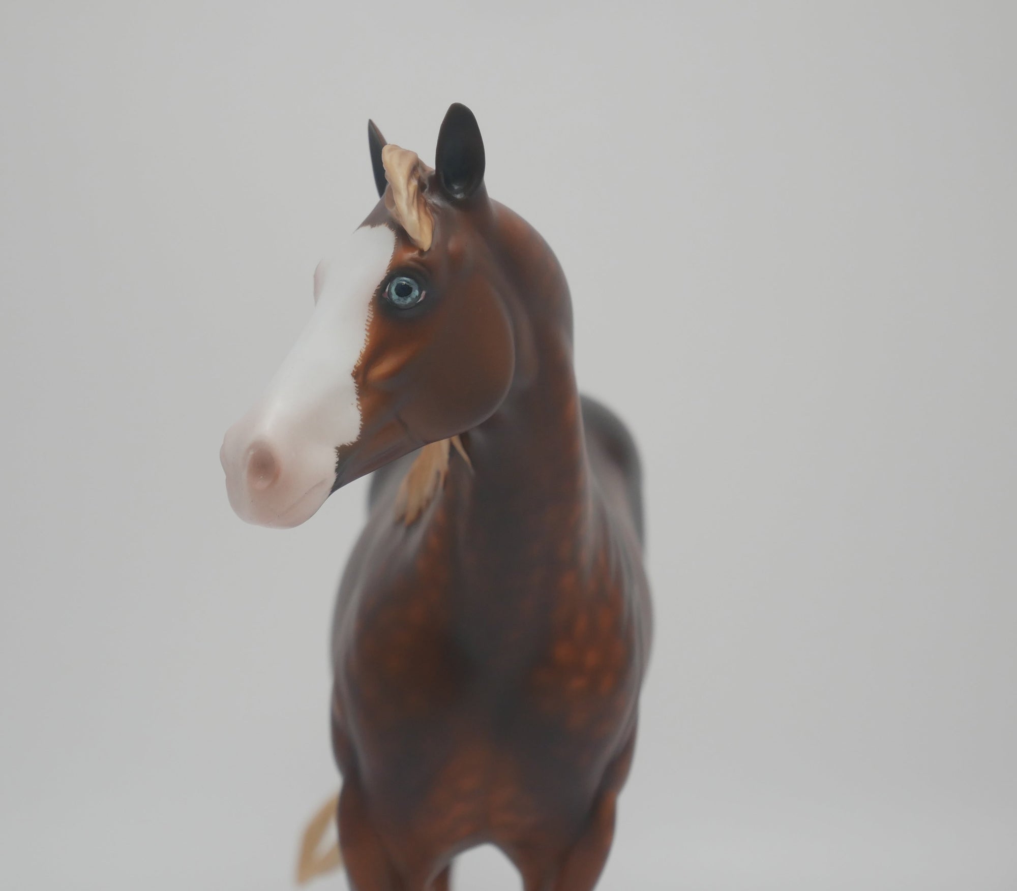 PYUNG WA-OOAK DAPPLE CHESTNUT ISH MODEL HORSE BY SHERYL LEISURE 3/18/20