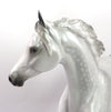 QUEEN AMELIA-OOAK DAPPLE GREY ARABIAN MARE MODEL HORSE BY AUDREY DIXON 1-3-20