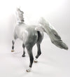 QUEEN AMELIA-OOAK DAPPLE GREY ARABIAN MARE MODEL HORSE BY AUDREY DIXON 1-3-20