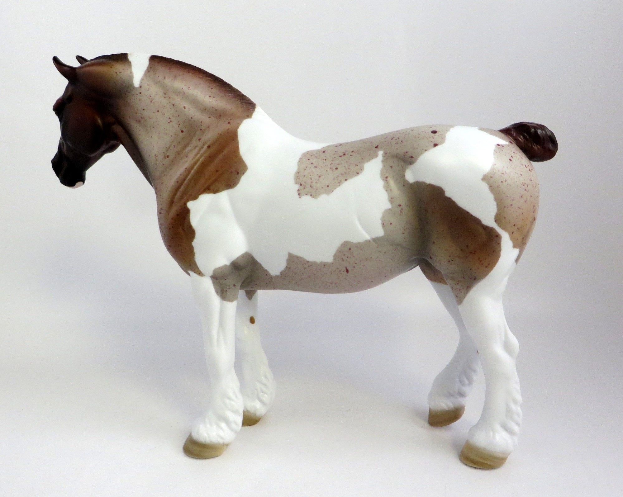 Queenie B-OOAK CHESTNUT PINTALOOSA HEAVY DRAFT MARE EQ 19