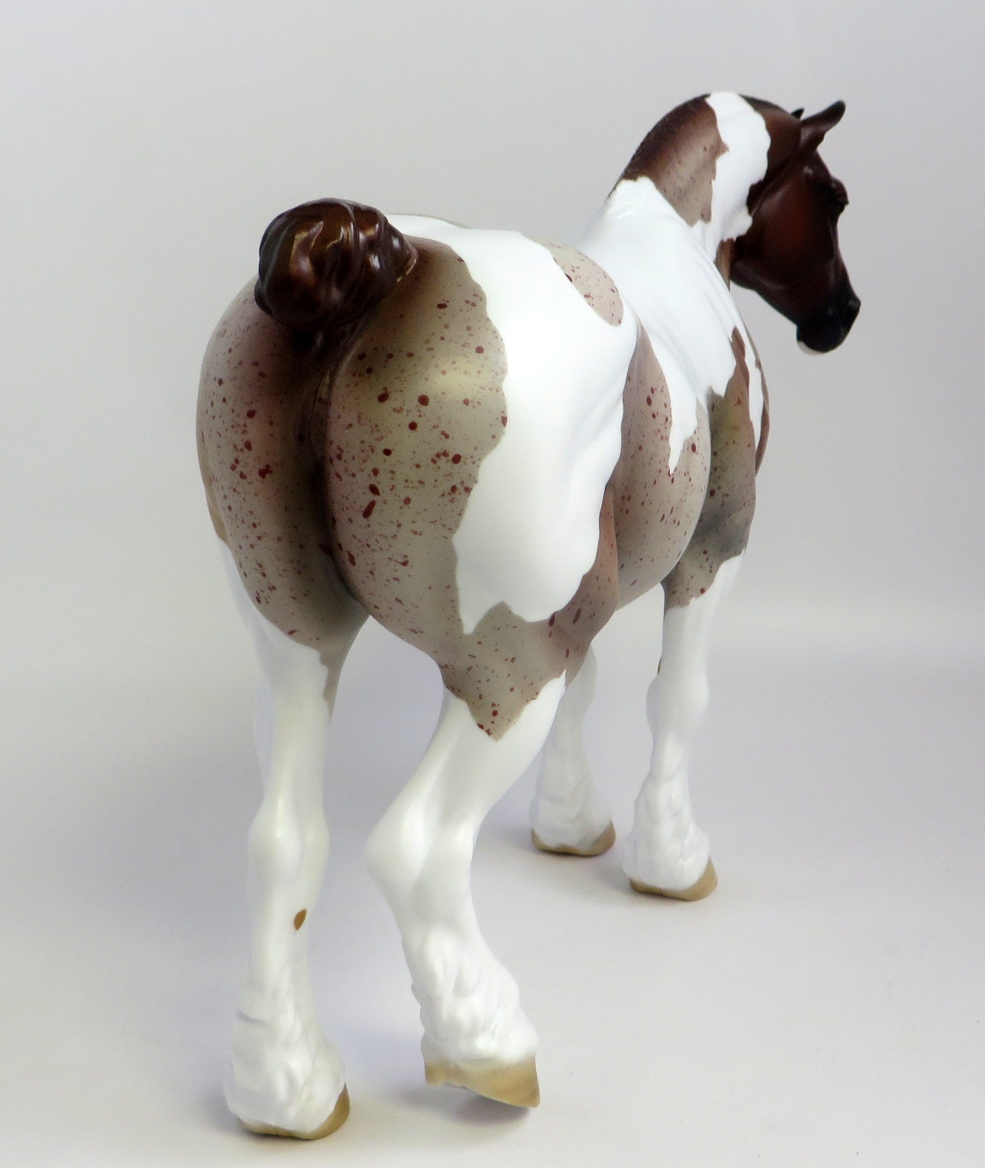 Queenie B-OOAK CHESTNUT PINTALOOSA HEAVY DRAFT MARE EQ 19