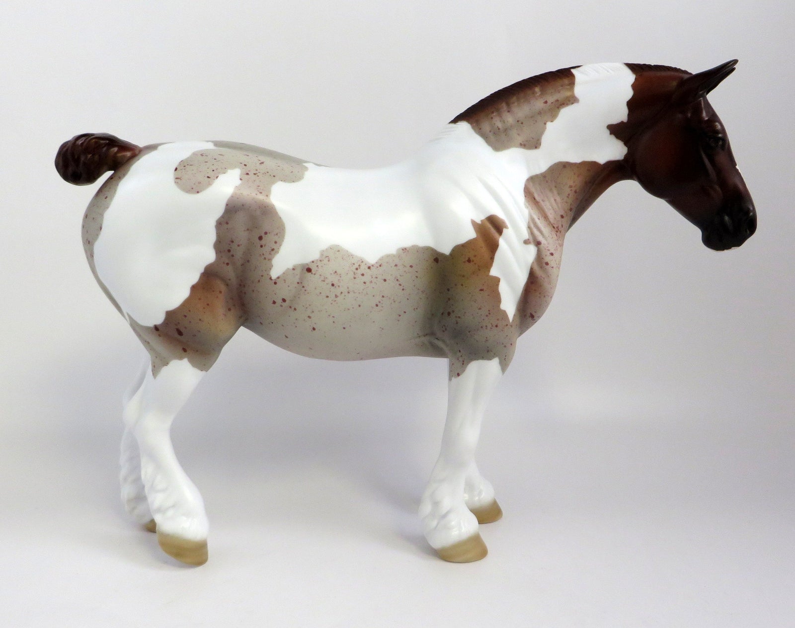 Queenie B-OOAK CHESTNUT PINTALOOSA HEAVY DRAFT MARE EQ 19