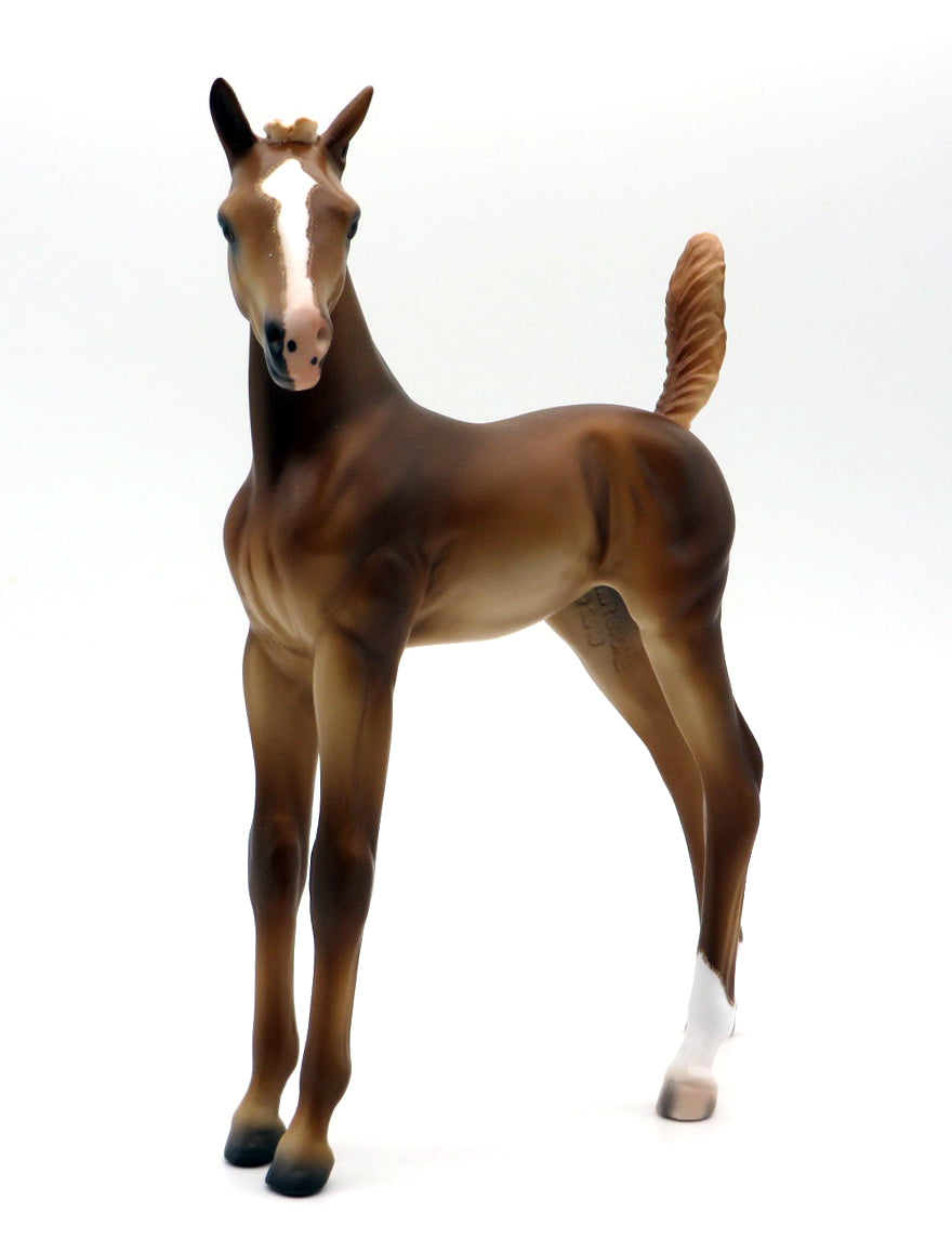 Romona-OOAK Chestnut Andalusian Foal by Caroline Boydston 10/4/21