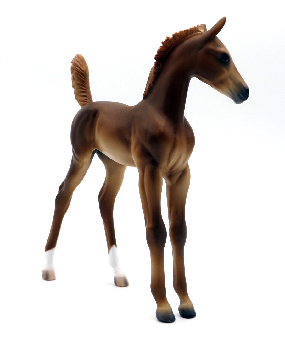 Romona-OOAK Chestnut Andalusian Foal by Caroline Boydston 10/4/21