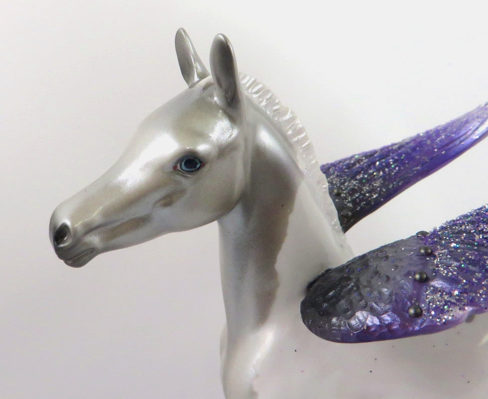 RAZIEL - OOAK SILVER PINTALOOSA CUSTOM ARABIAN FOAL MODEL HORSE 1/8/2020