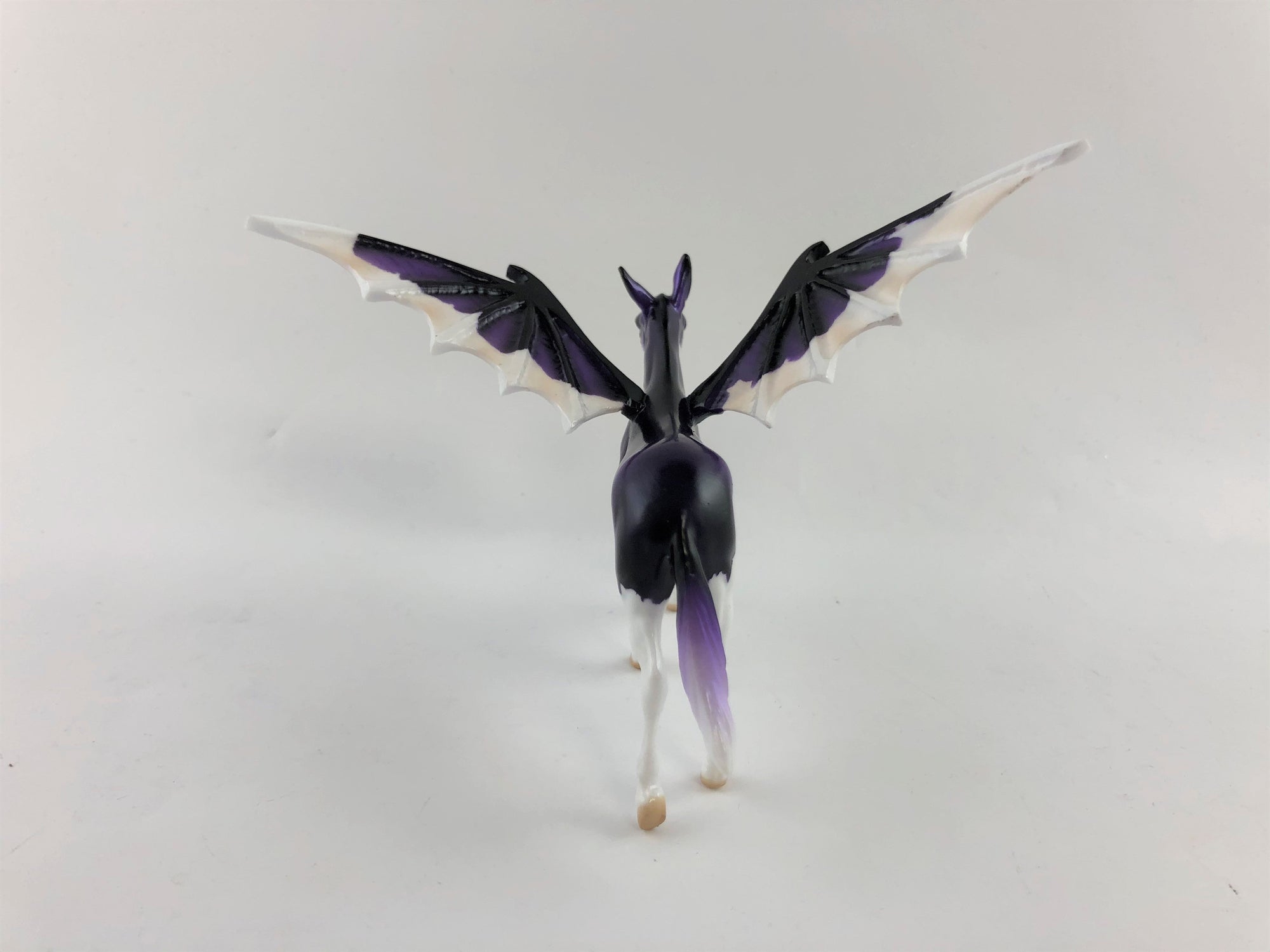 REAPER-OOAK PURPLE SPLASH MULE BAT CHIP DECORATOR BY AUDREY DIXON MM19