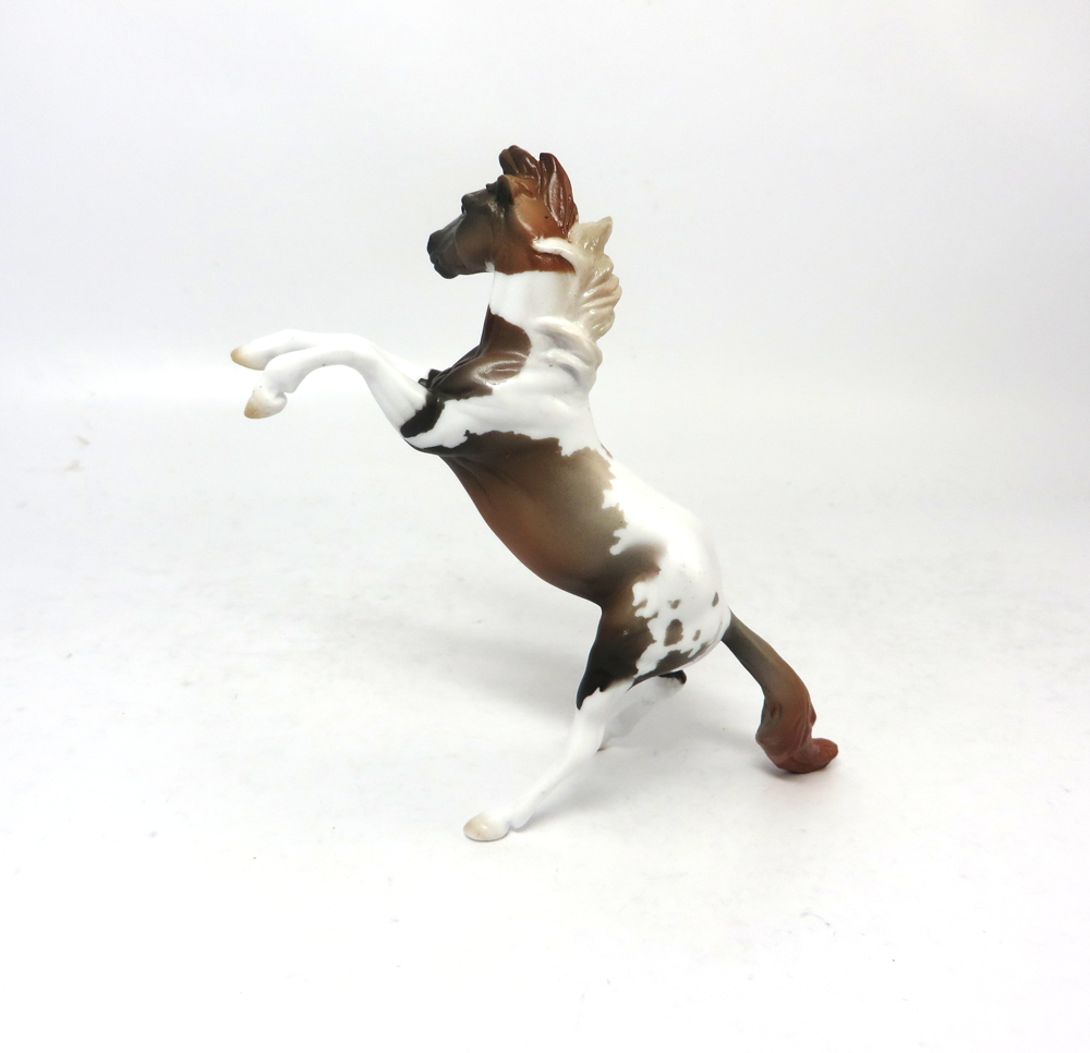 LAMBEAU- OOAK-SOOTY BUCKSKIN PINTO REARING CHIP--MW19