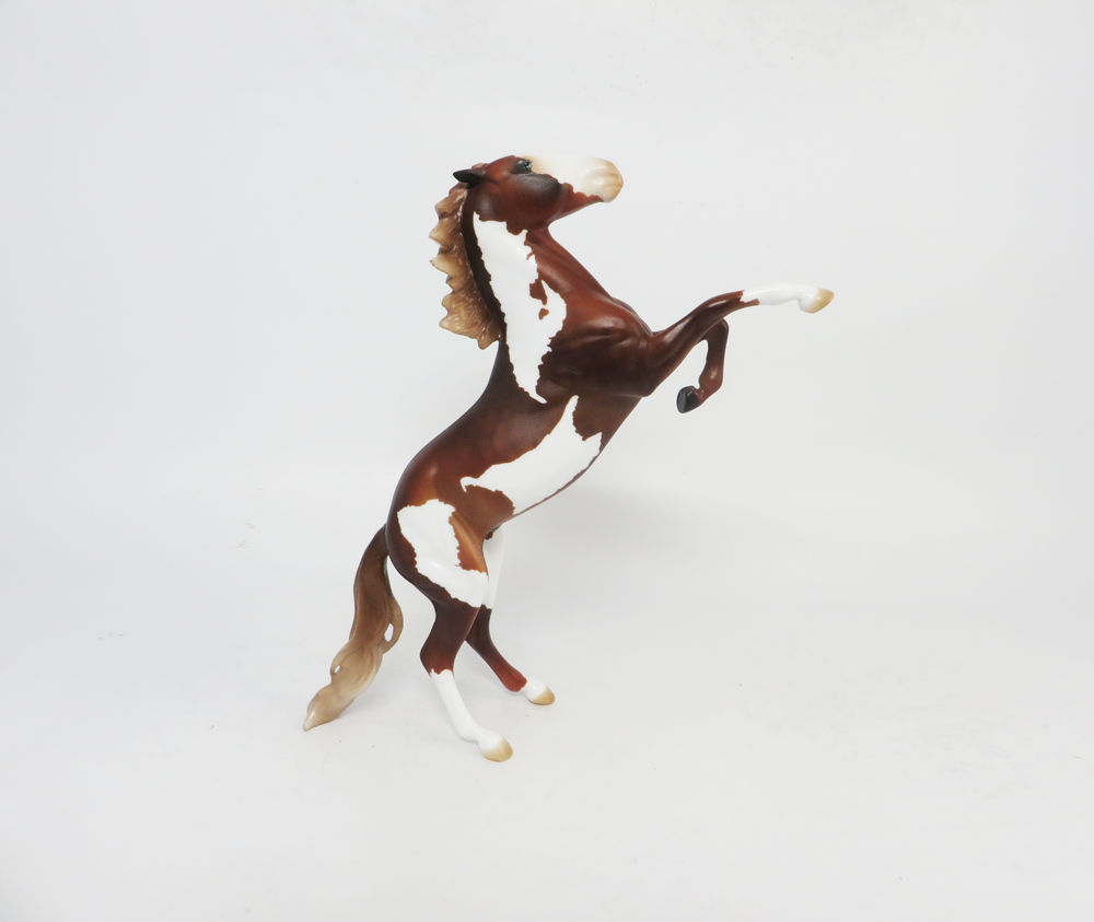 PENALTY- OOAK REARING PEBBLE FLAXEN CHETNUT OVERO BY AUDREY DIXON SB19