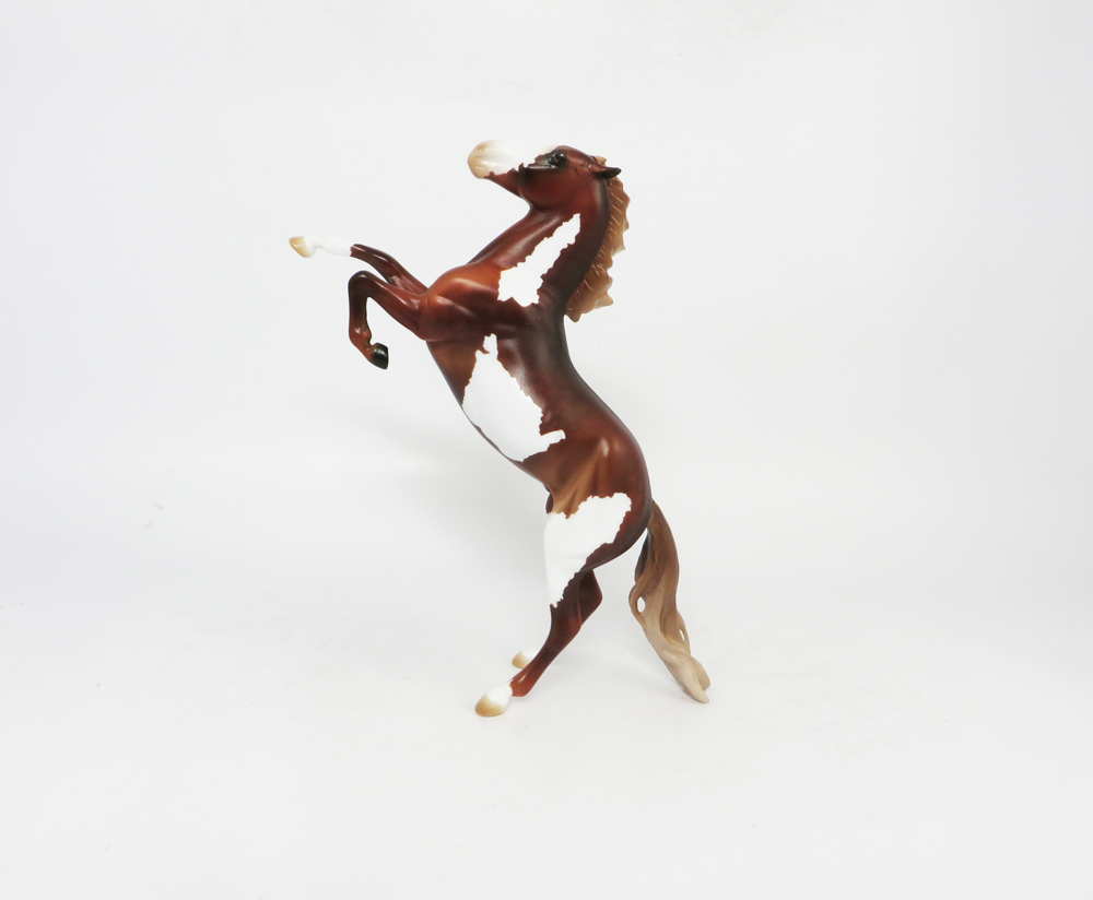 PENALTY- OOAK REARING PEBBLE FLAXEN CHETNUT OVERO BY AUDREY DIXON SB19