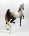REGENT -OOAK DAPPLE ROSE GREY SADDLEBRED MODEL HORSE EQ 19