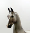 REGENT -OOAK DAPPLE ROSE GREY SADDLEBRED MODEL HORSE EQ 19
