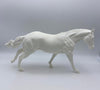 Traditional Size Running Stock Horse Resin Long Mane