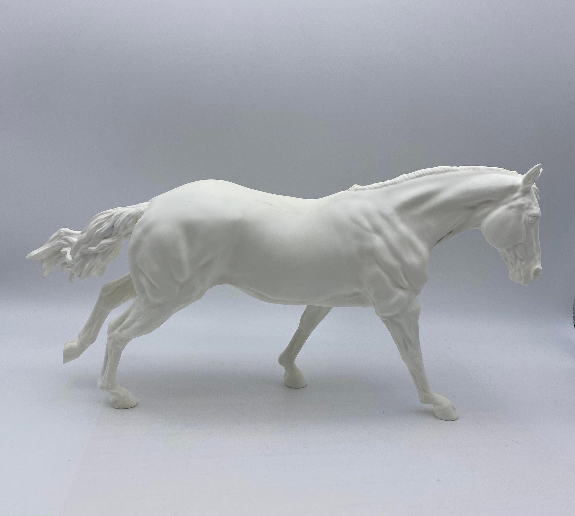 Traditional Size Running Stock Horse Resin Long Mane