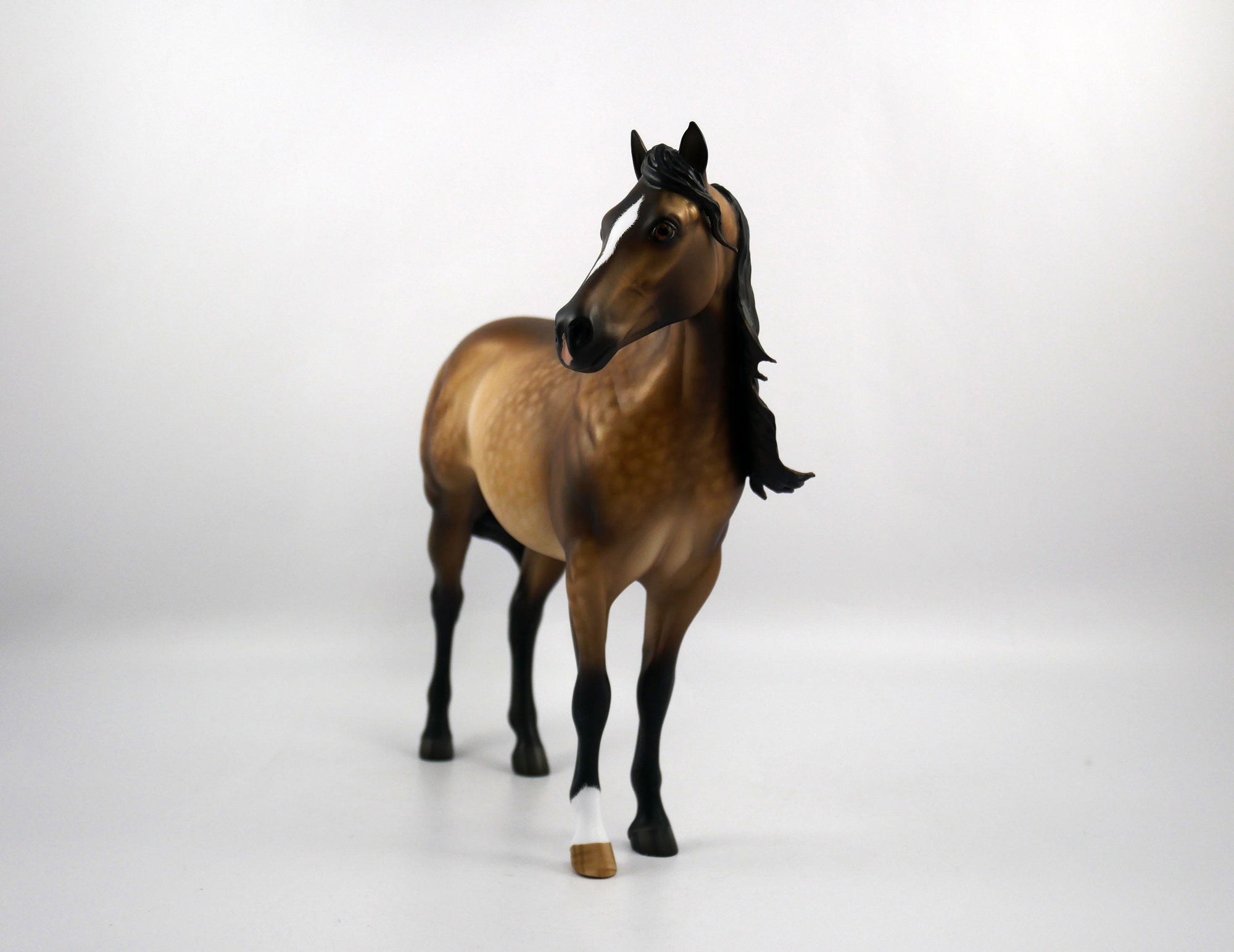 Ritchie-OOAK Dapple Buckskin ISH  Painted by Sheryl Leisure 1/20