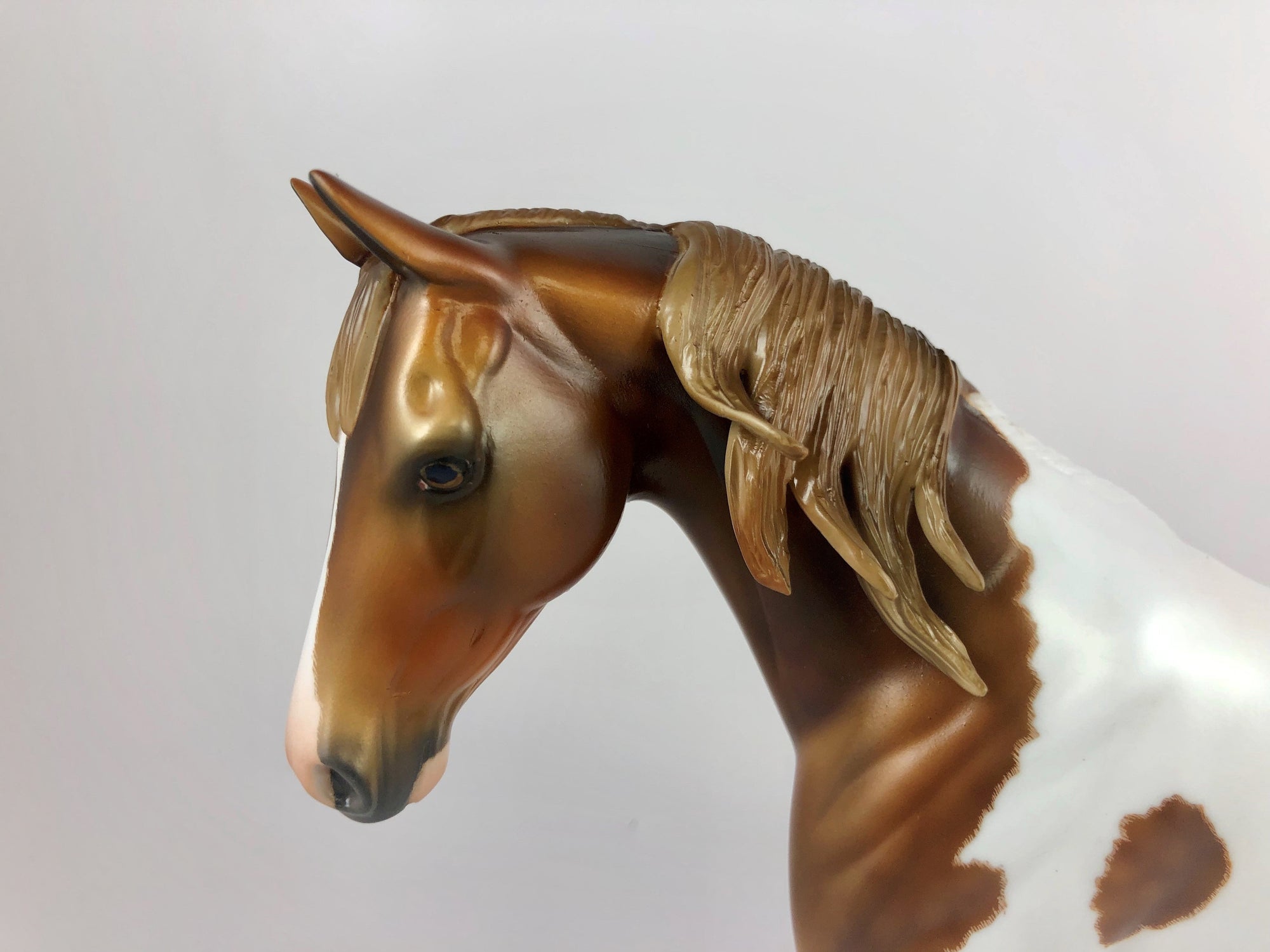 ROBUST REMIX -OOAK DAPPLE CHESTNUT PINTO PONY MODEL HORSE BY AUDREY DIXON 10/4/19