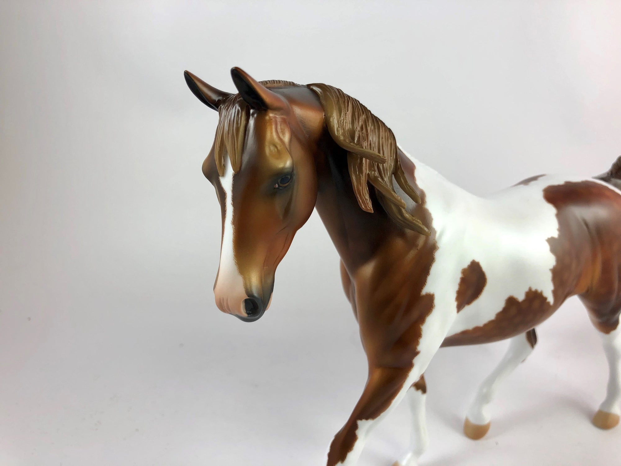 ROBUST REMIX -OOAK DAPPLE CHESTNUT PINTO PONY MODEL HORSE BY AUDREY DIXON 10/4/19