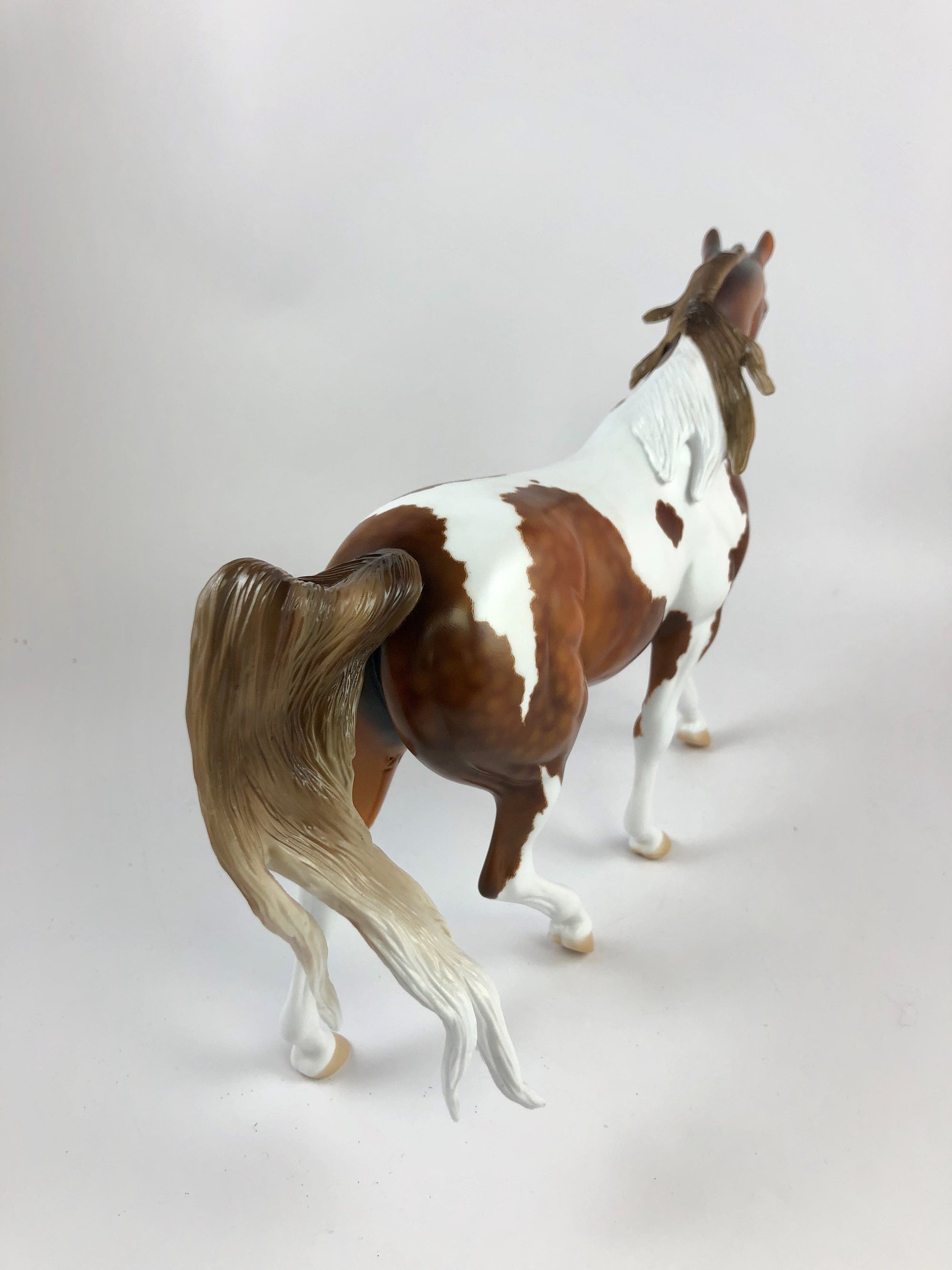 ROBUST REMIX -OOAK DAPPLE CHESTNUT PINTO PONY MODEL HORSE BY AUDREY DIXON 10/4/19