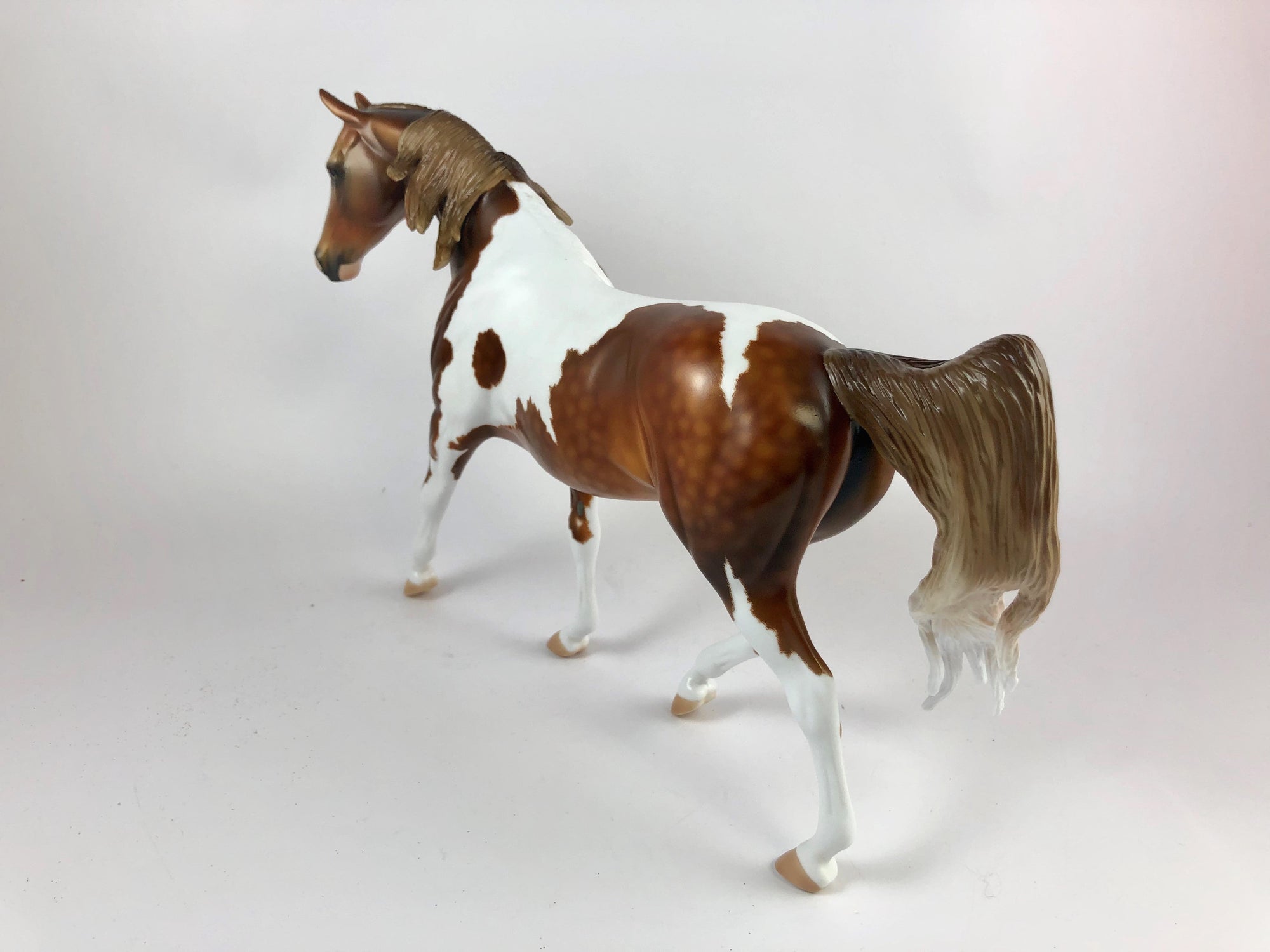 ROBUST REMIX -OOAK DAPPLE CHESTNUT PINTO PONY MODEL HORSE BY AUDREY DIXON 10/4/19