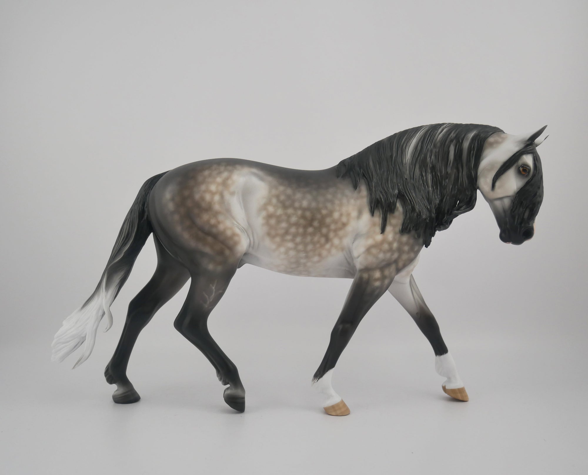 ROMANTICISM-OOAK DAPPLE GREY IRISH DRAFT BY SHERYL LEISURE