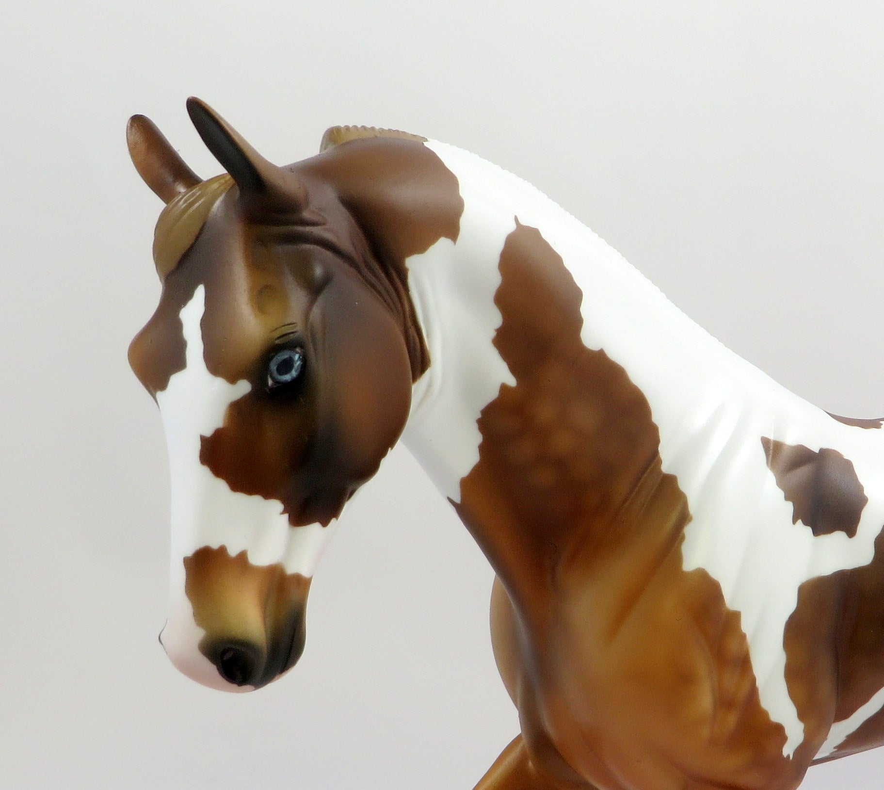 ROMONA-OOAK DAPPLE CHESTNUT PINTO TWH MODEL HORSE EQ 2019