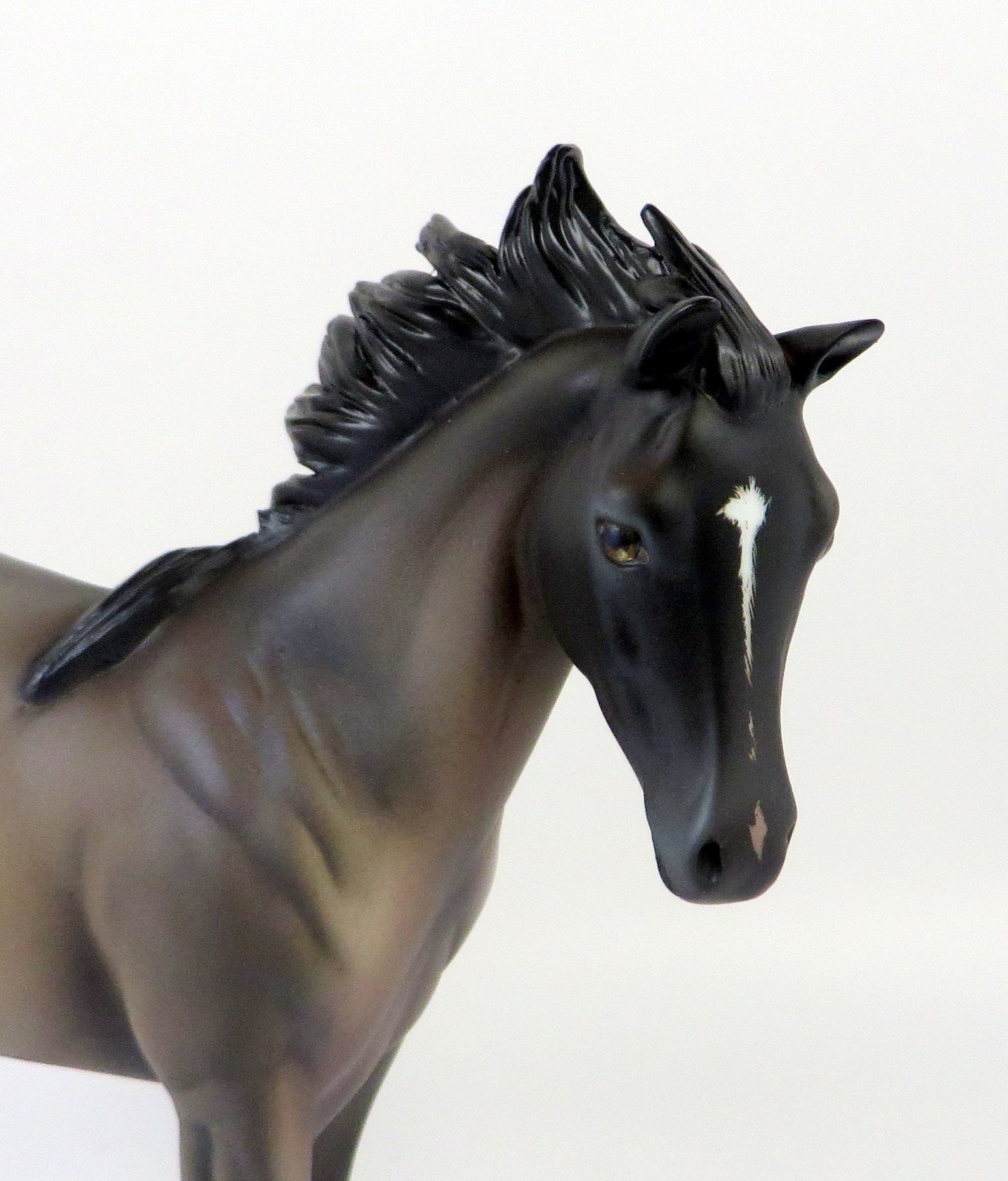 ROUL-OOAK BLUE ROAN WEANLING MODEL HORSE EQ 19