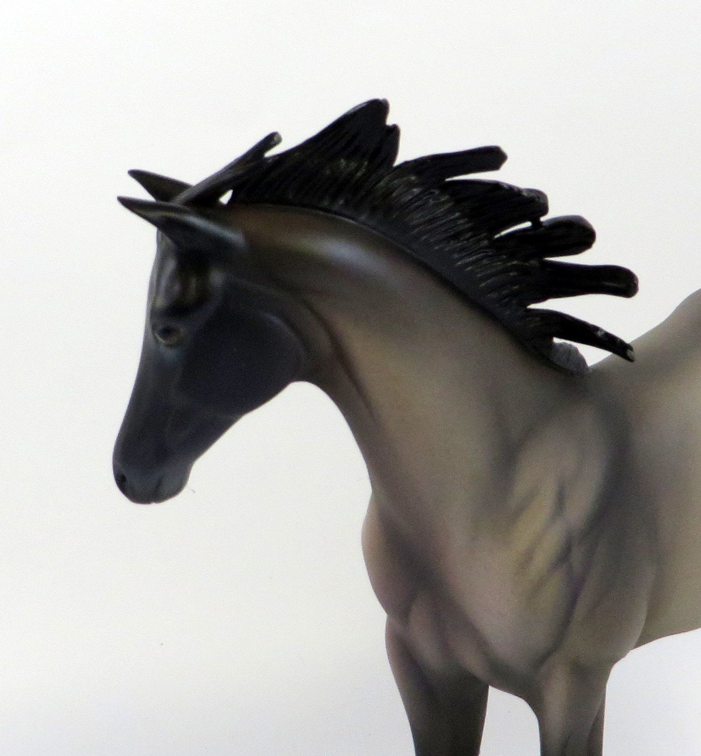 ROUL-OOAK BLUE ROAN WEANLING MODEL HORSE EQ 19