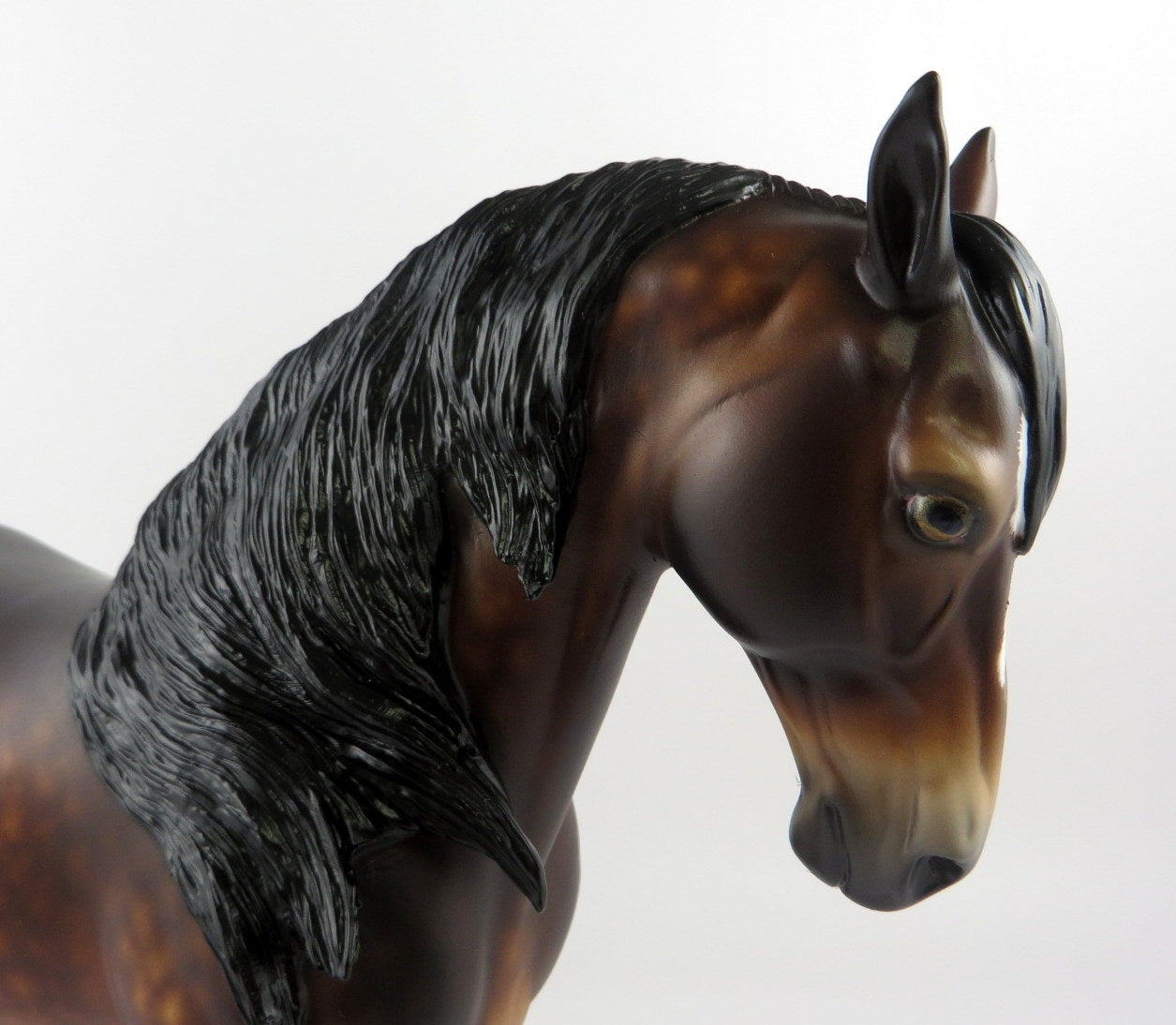 RUDDY-OOAK DAPPLE BAY ANDALUSIAN BY SHERYL LEISURE MM 19