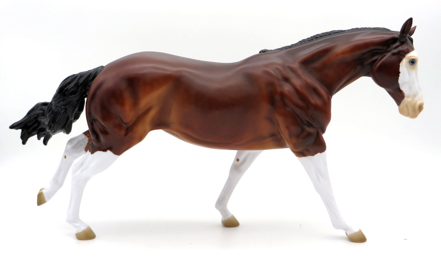 Run Run Rudolph - OOAK Bay Splash Running Stock Horse painted by Kayla  12/2/21