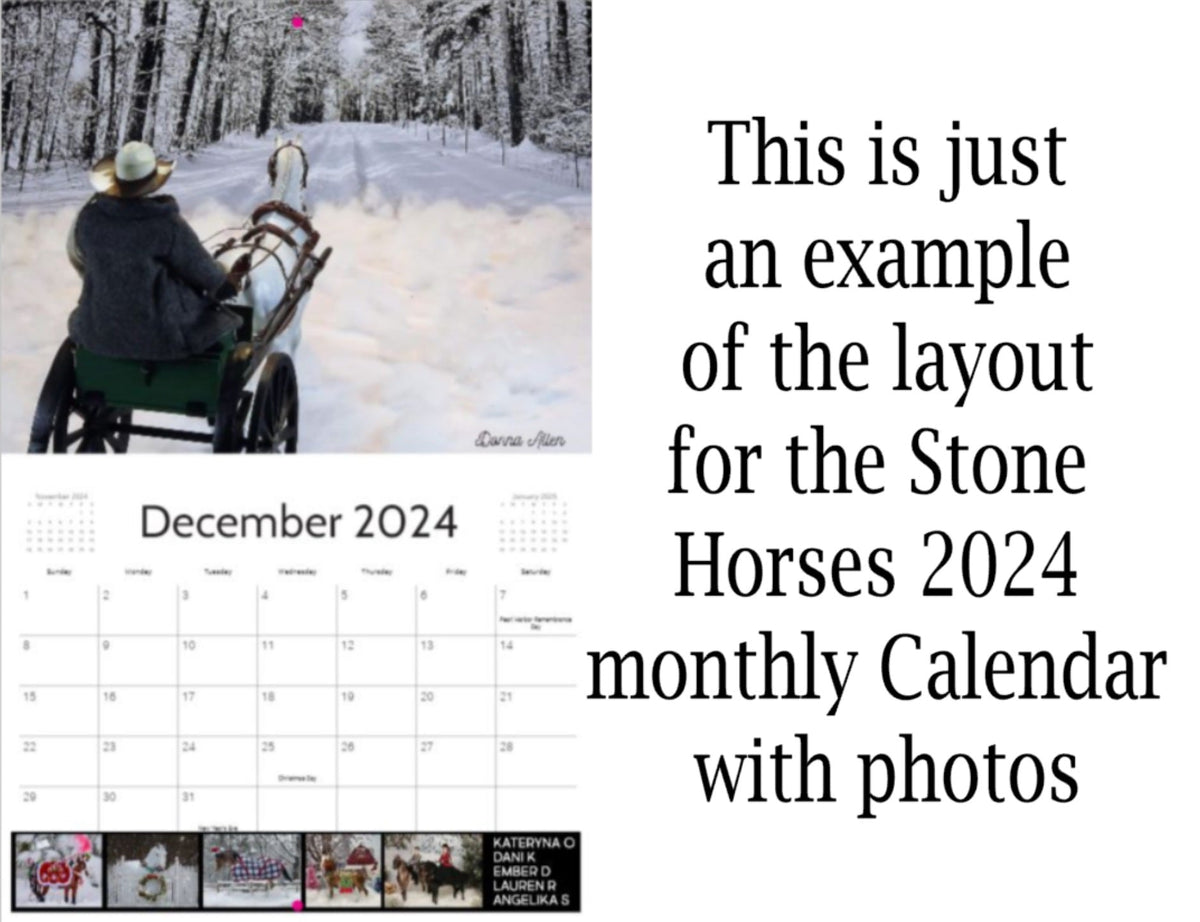 2024 Stone Horses Calendar