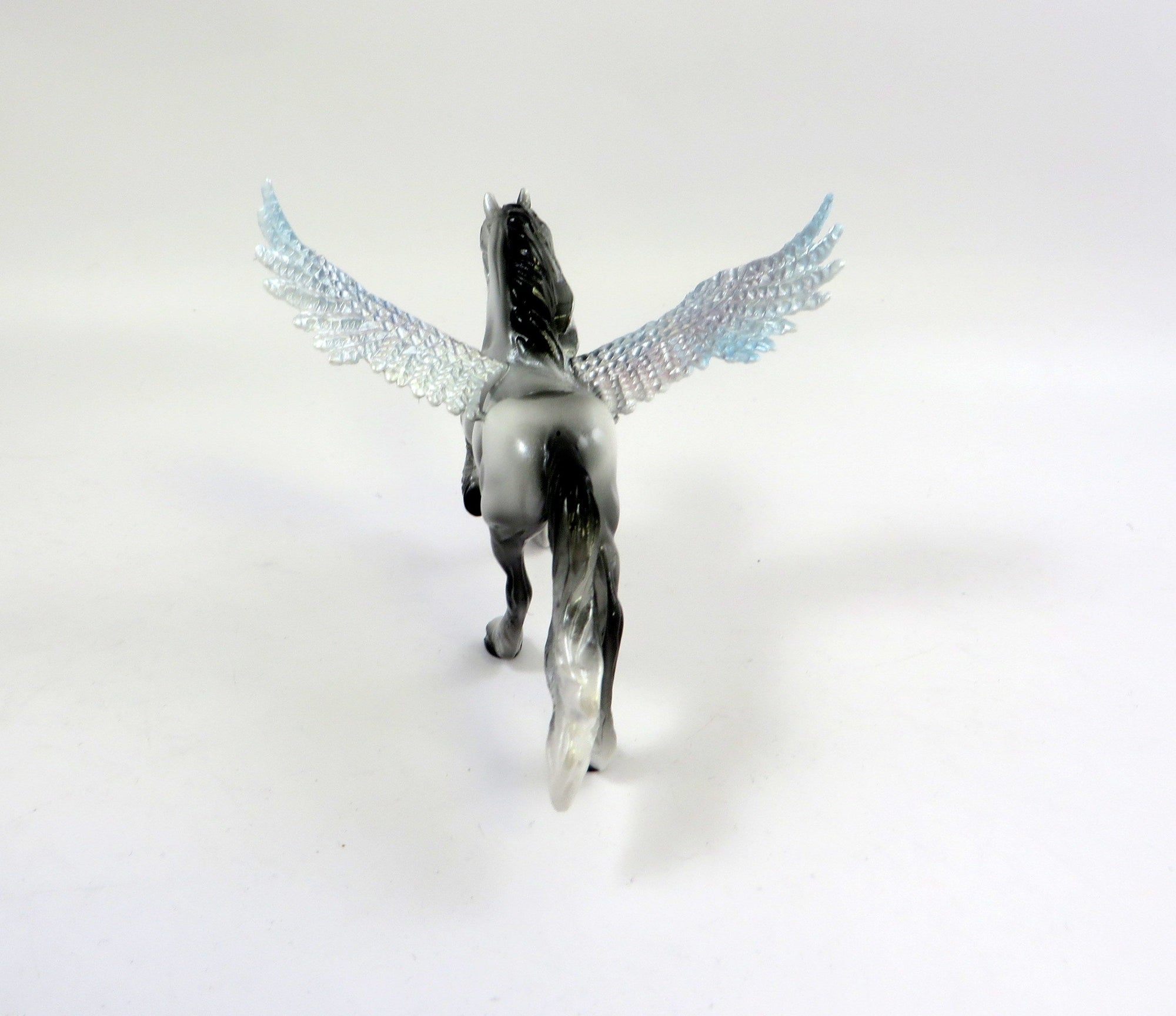 SARAC-OOAK DAPPLE GREY FRESIAN MODEL HORSE EQ 2019