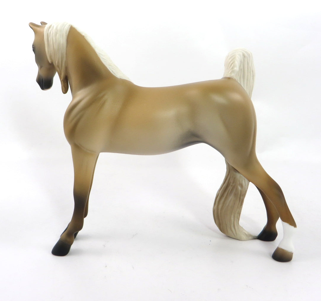 SAVANA-OOAK PALOMINO SADDLEBRED MODEL HORSE 12/27/19