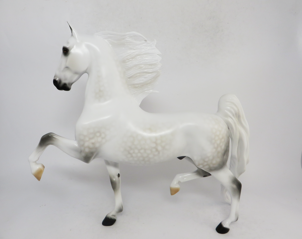 TACKLE- LE-5 DAPPLED GREY  SADDLEBRED BY AUDREY DIXON SB19