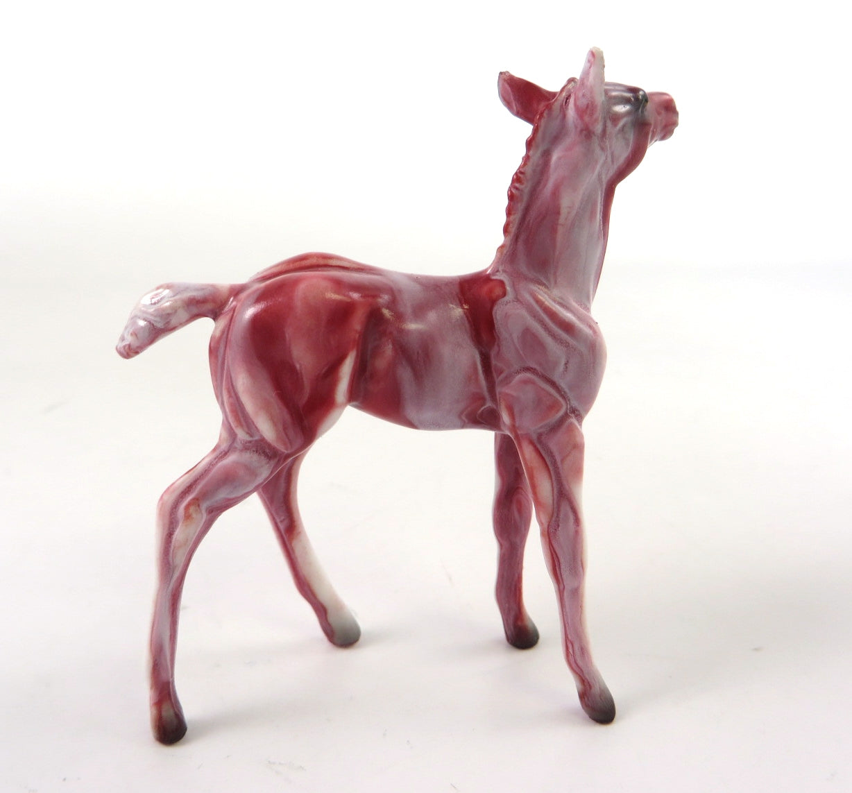 SCARLET-OOAK SCARLET (RED) FOAL CHIP DECORATOR BY KAYLA WESSE WHS19