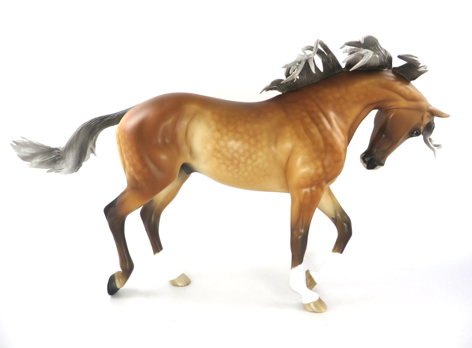 SCHNITZEL - OOAK STAR DAPPLE SILVER BAY CM THOROUGHBRED BY SHERYL LEISURE WHS19