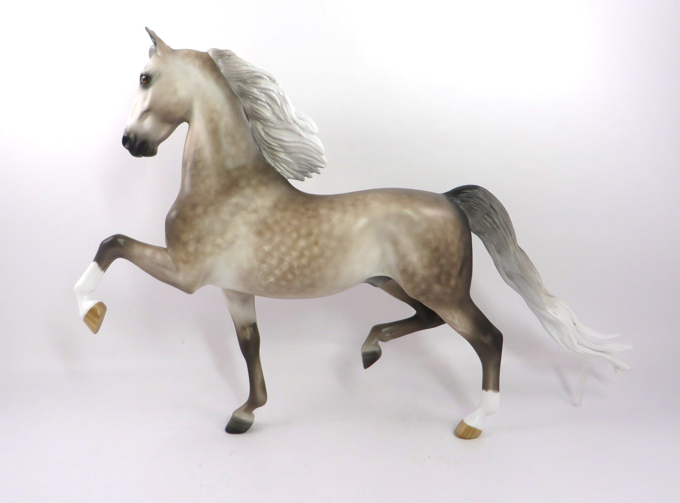SCRUMPTIOUS-OOAK DAPPLE GREY SADDLEBRED BY SHERYL LEISURE 12/27/19