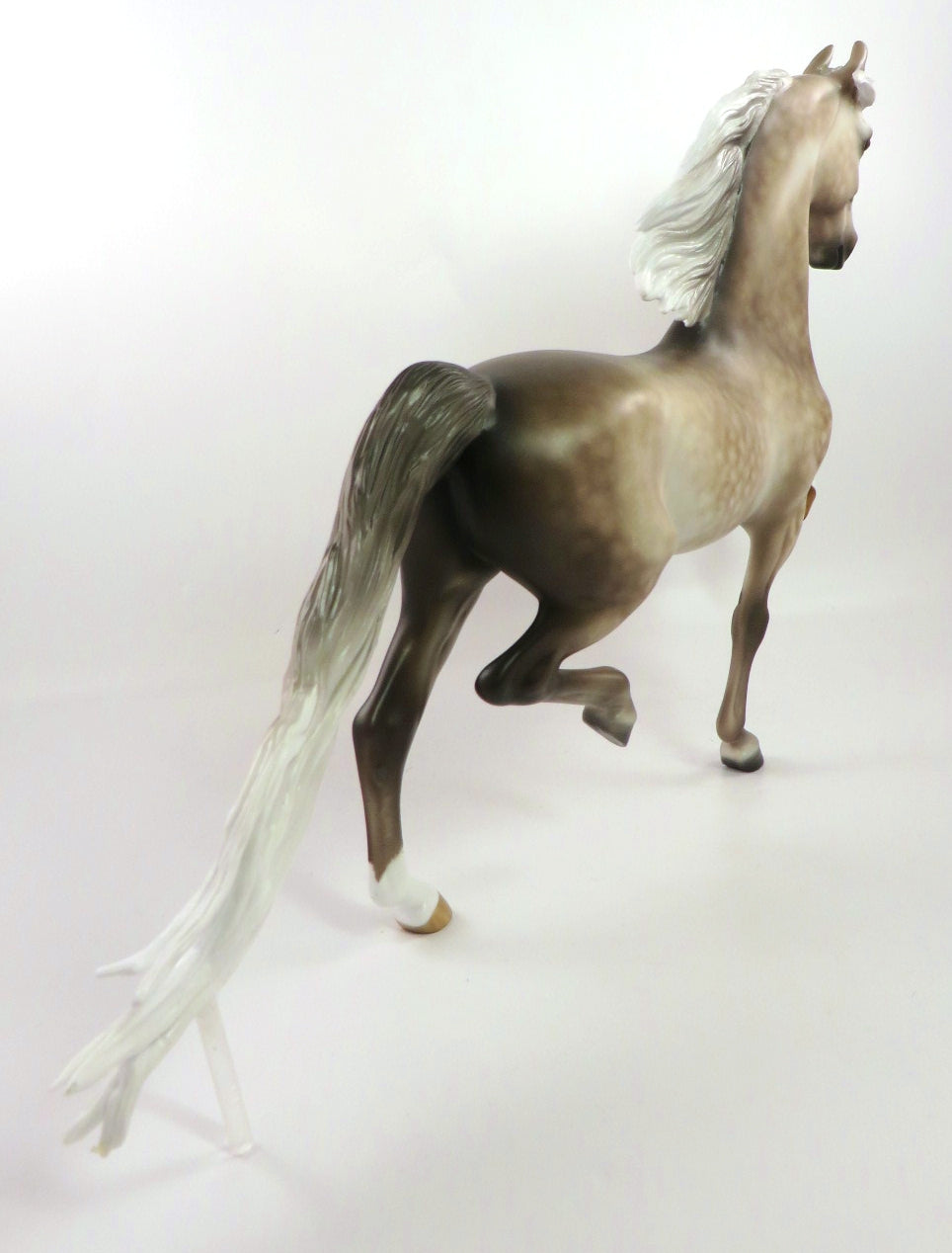 SCRUMPTIOUS-OOAK DAPPLE GREY SADDLEBRED BY SHERYL LEISURE 12/27/19