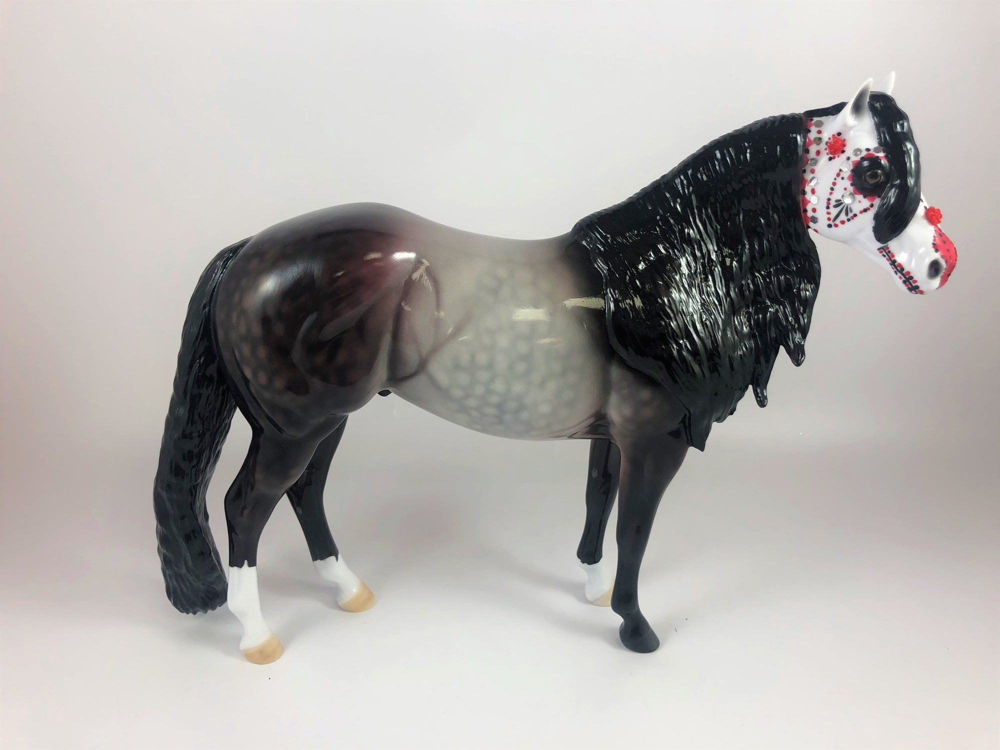 SEND IN THE CLOWN-OOAK BAY ROAN SUGAR SKULL LHS 2019