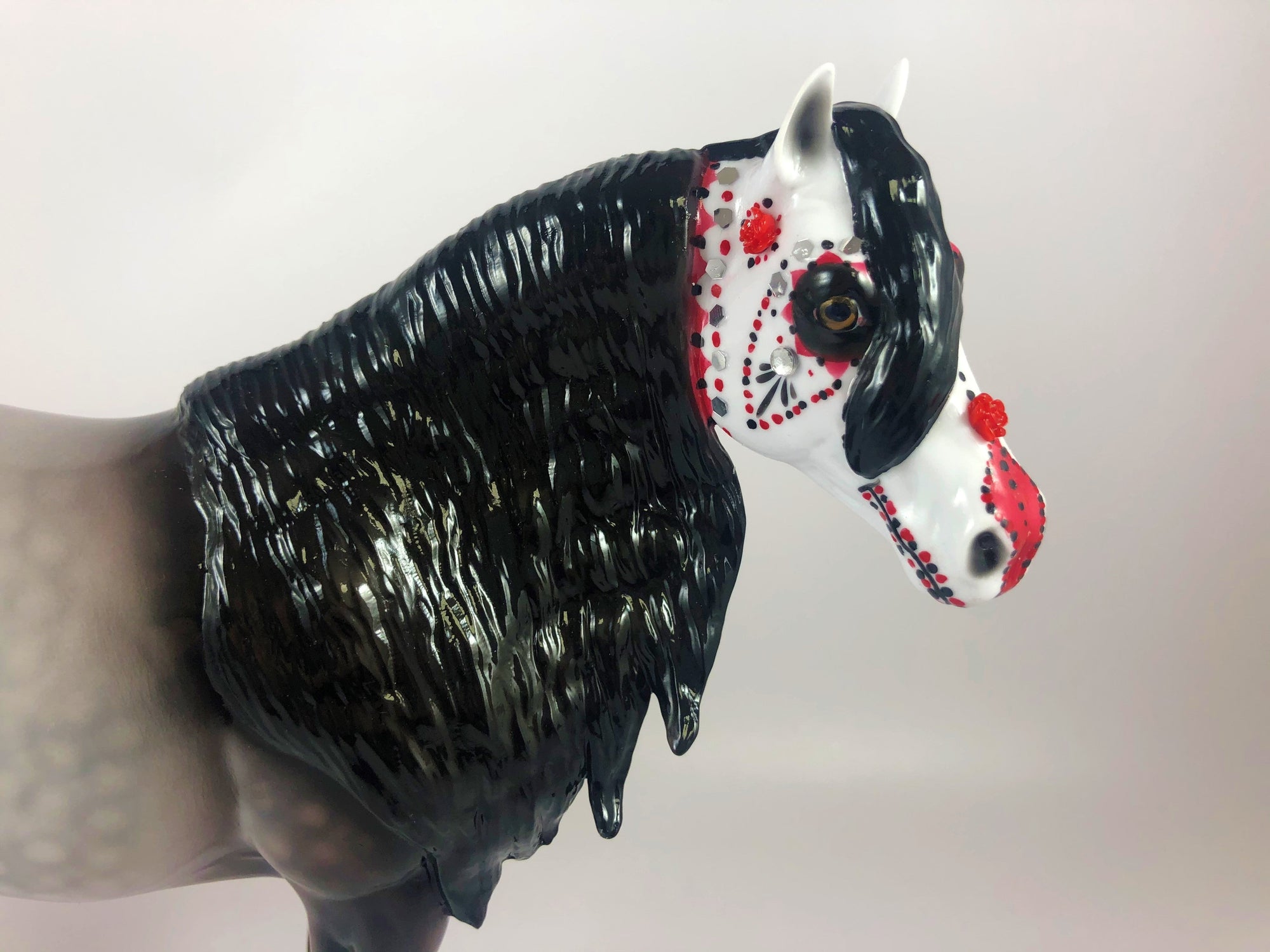 SEND IN THE CLOWN-OOAK BAY ROAN SUGAR SKULL LHS 2019