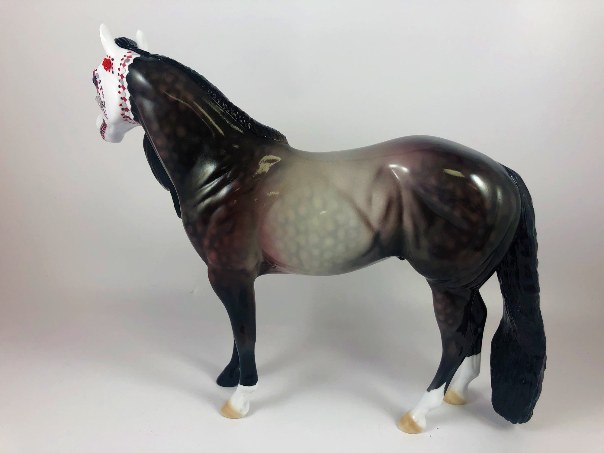 SEND IN THE CLOWN-OOAK BAY ROAN SUGAR SKULL LHS 2019