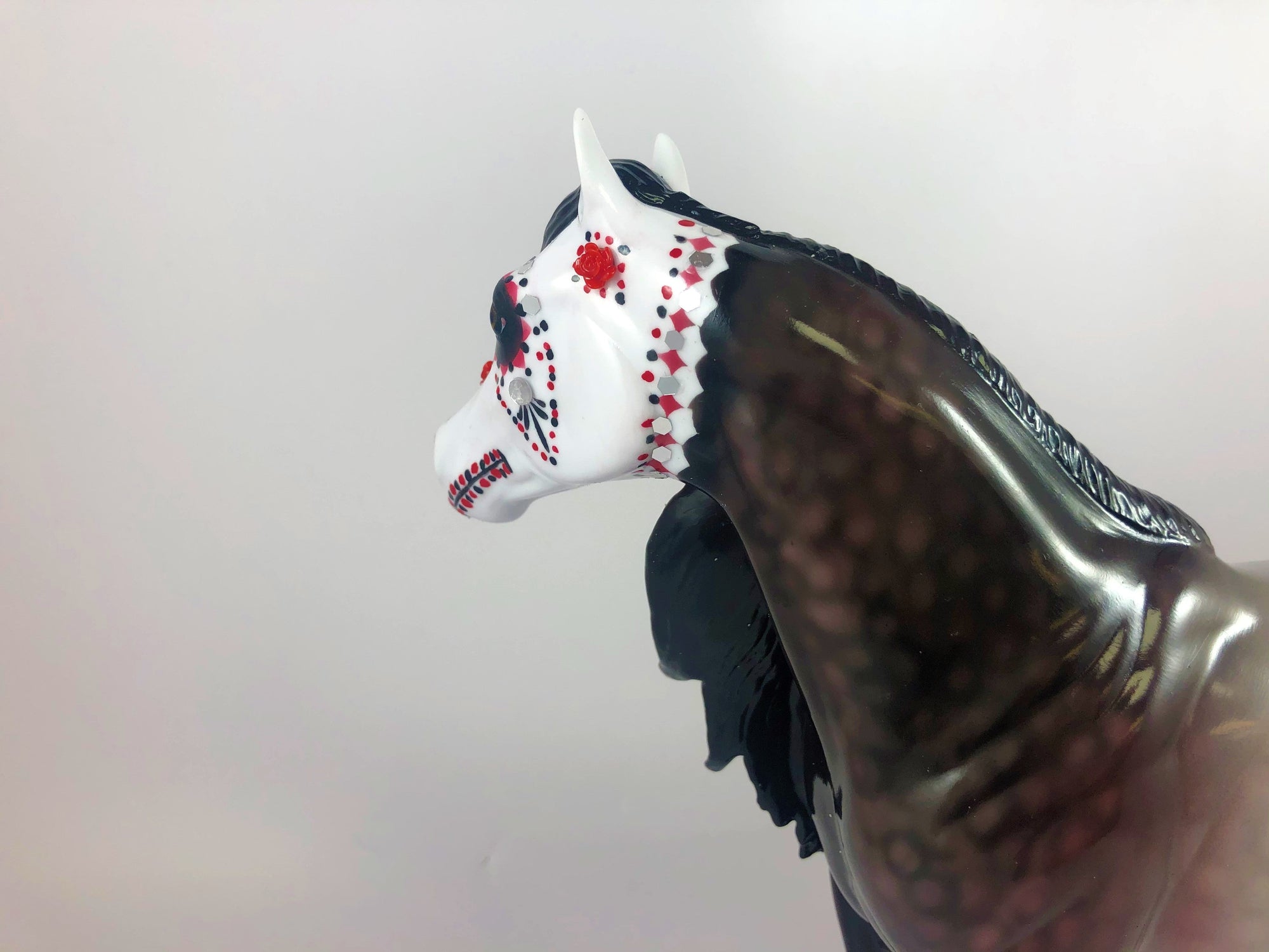 SEND IN THE CLOWN-OOAK BAY ROAN SUGAR SKULL LHS 2019