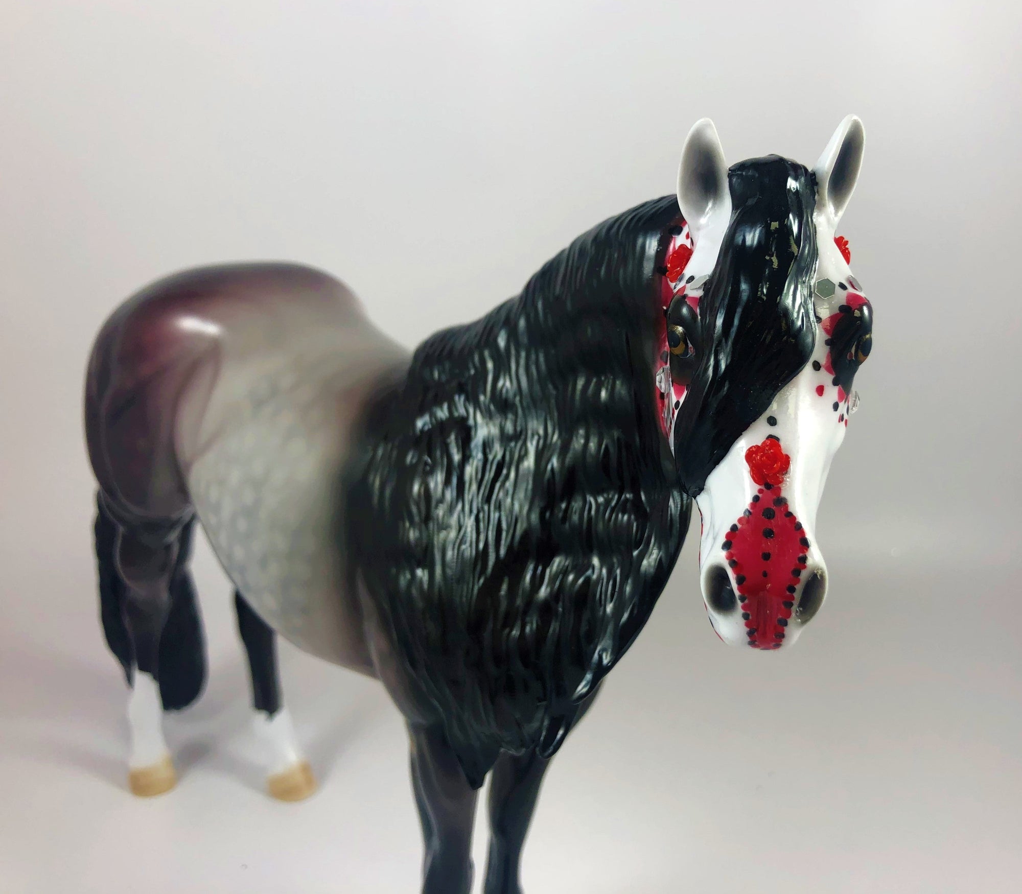 SEND IN THE CLOWN-OOAK BAY ROAN SUGAR SKULL LHS 2019