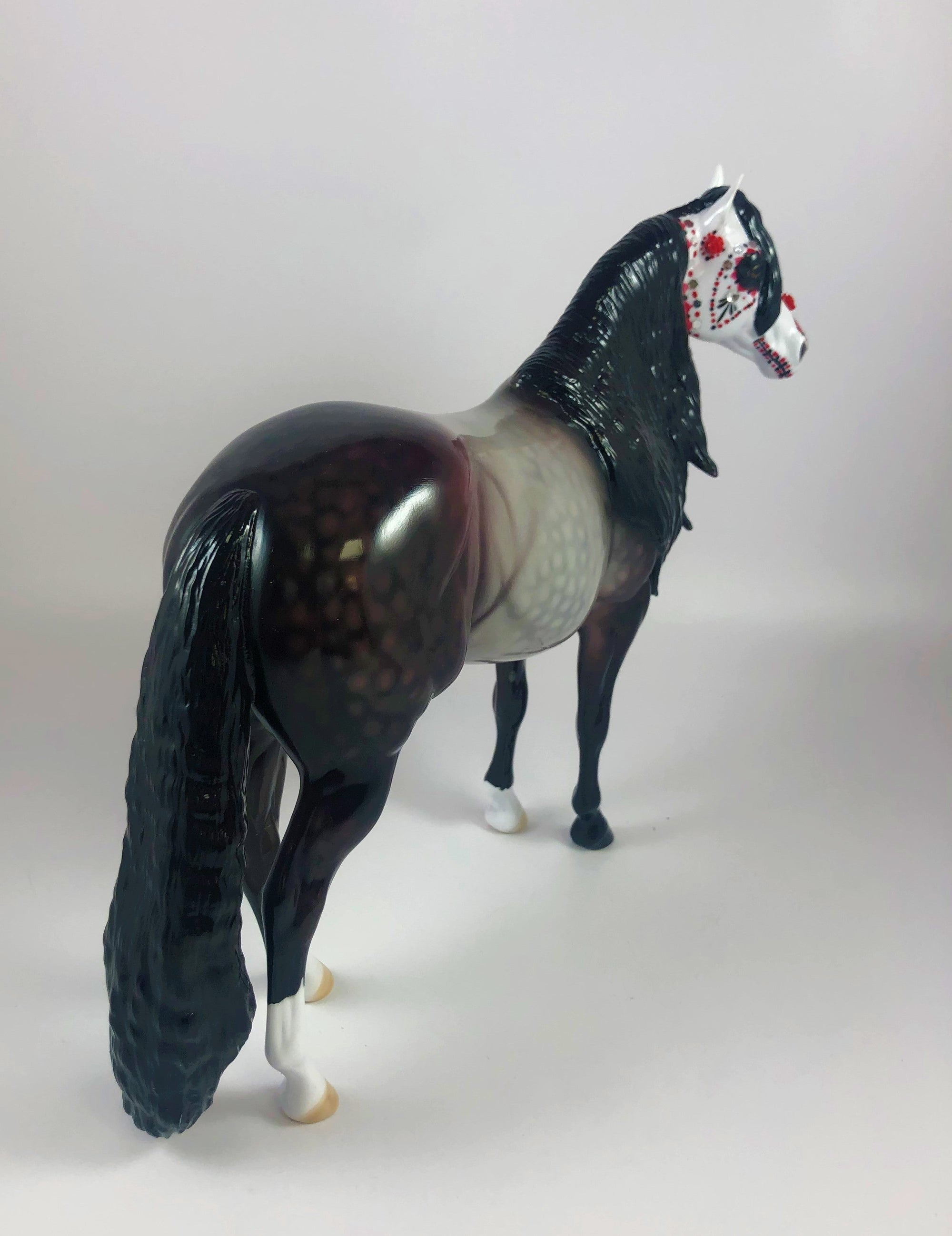 SEND IN THE CLOWN-OOAK BAY ROAN SUGAR SKULL LHS 2019