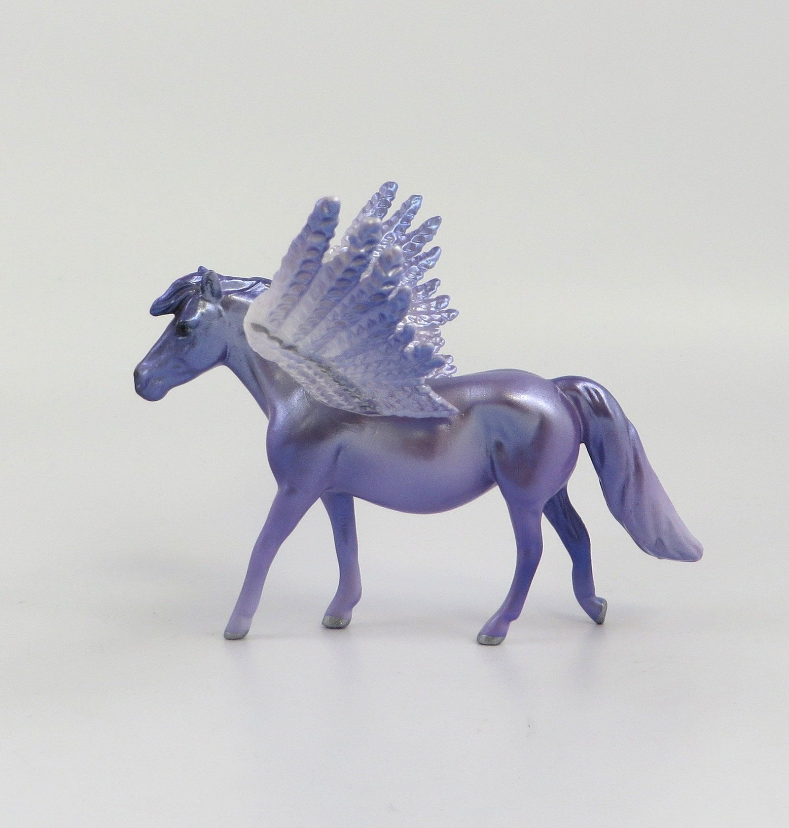 SHEBAH-OOAK LAVENDER PEGASUS PONY CHIP MODEL HORSE EQ 19