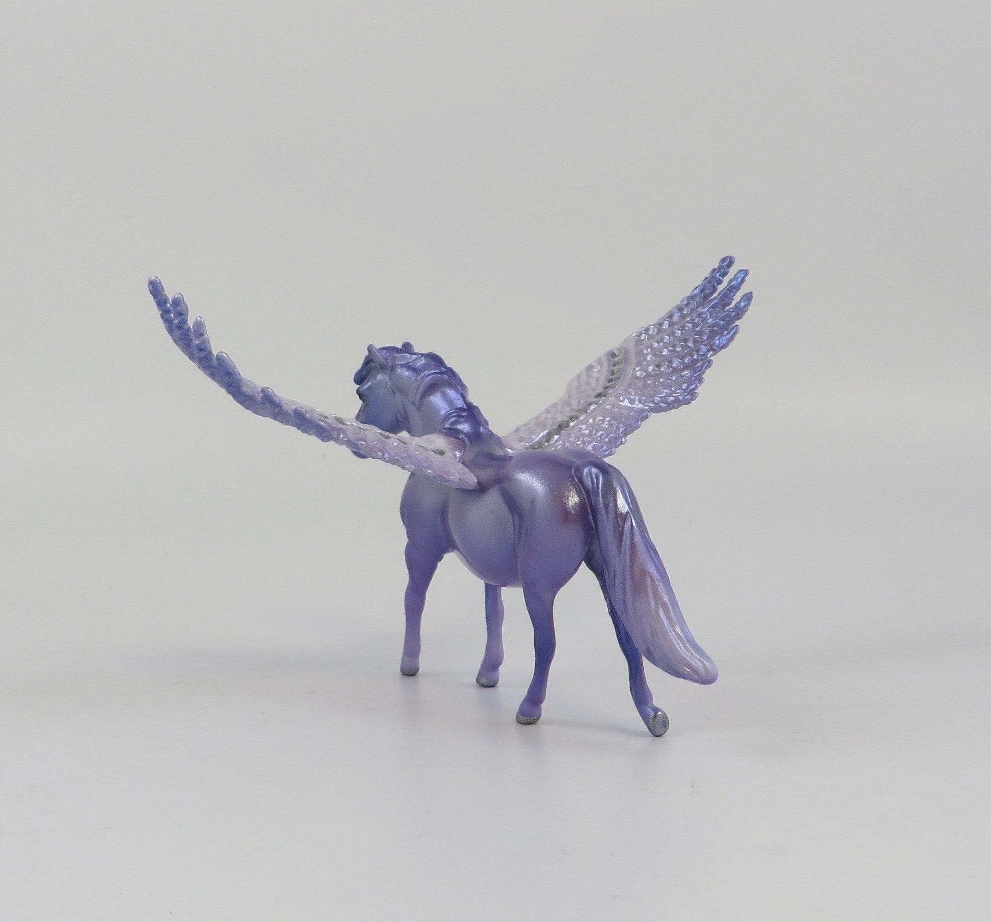 SHEBAH-OOAK LAVENDER PEGASUS PONY CHIP MODEL HORSE EQ 19